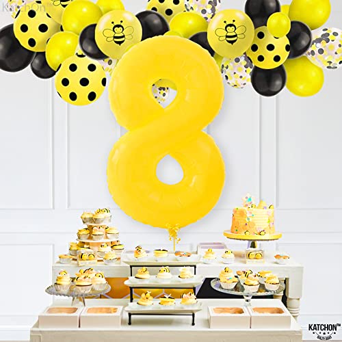 Image of KatchOn Yellow Number 8 Balloon 40 Inch, 8 Balloon