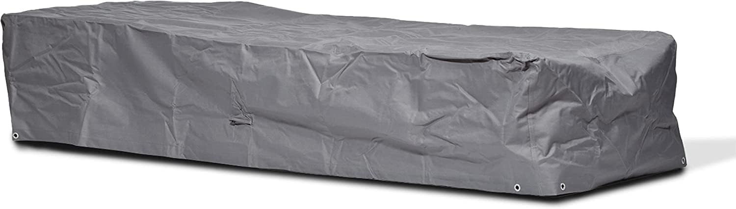 Funda para tomar el sol 210 x 75 x 40 cm | poliéster tejido Oxford 600D, color: gris