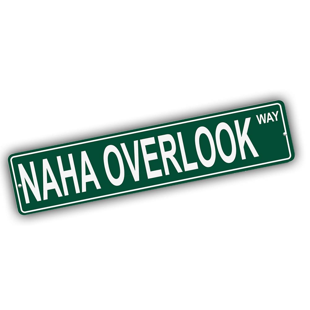 Hawaii Mountains Pick Your Mountain Compatible/Replacement for Naha Overlook United States Mountain Aluminum Metal Tin Street Sign Style Home Decor For Man Cave Poker Tavern Game Room