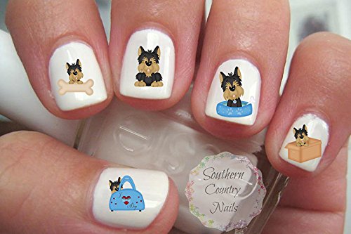 Yorkie Boy Nail Art Decals