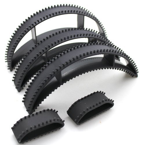 AASA Hair Styling Tools for Home and Saloon Use (5 Hair Bumpits + 1Donut) Black 20Grams Pack of 1 1