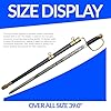 SZCO Supplies 39" Carbon Steel Fayetteville Sword with Brass Guard and Pommel, Wire_Wrapped Handle, Brass Trimmed Metal Scabbard – Real Swords for Adults, Ceremonial and NCO Sword #1