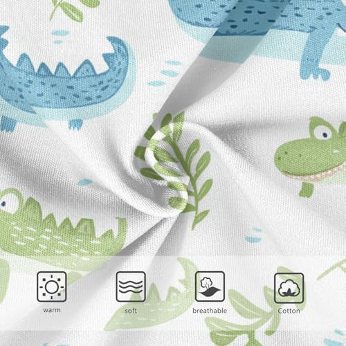 Wusikd Cute Crocodile Girls' Underwear Cotton Girls Briefs Soft Toddler Underwear 2T3