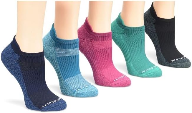 Nurse Mates Performance Anklet Socks | Compression | 5-Pair Pack | Comfort Support