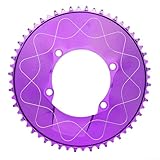 Photo Gallery volakebeing corona per bicicletta singola chiusa bcd110 mm, 4 bulloni in lega di alluminio lavorata a cnc, denti stretti e larghi, altezza 8,5 mm, offset 3 mm, per componenti di bici da strada, viola Photo Gallery volakebeing corona per bicicletta singola chiusa bcd110 mm, 4 bulloni in lega di alluminio lavorata a cnc, denti stretti e larghi, altezza 8,5 mm, offset 3 mm, per componenti di bici da strada, viola