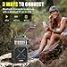 Emgykit R11 Emergency Crank Radio - 4000mAh/14800mWh NOAA/SW/AM/FM, Solar/Hand Crank/USB Charging, Bluetooth Receiver/USB/SD Playback,with Compass,Flashlight,SOS for Camping & Emergencies - Green