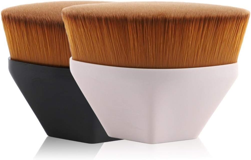 Foundation Makeup Brush, Flat Top High Density Seamless Foundation Brush for Mixed Liquid, Cream or Flawless Powder Cosmetics, Multifunctional Face Brush Applicator with Bonus Protective Case (Pink)