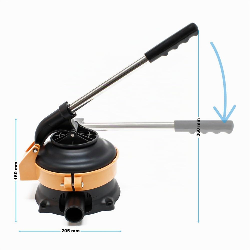 Bomba manual de agua con palanca de acero inoxidable máx. 70 l/min bomba de jardín bomba de agua