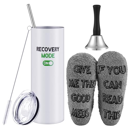 Teenyyou 3 Pcs Funny Get Well Soon Gifts 20oz Hospital Mug Fuzzy Funny Recovery Cotton...
