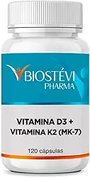 Vitamina D3 10.000ui + Vitamina K2 200mcg (MK-7) 120 cápsulas
