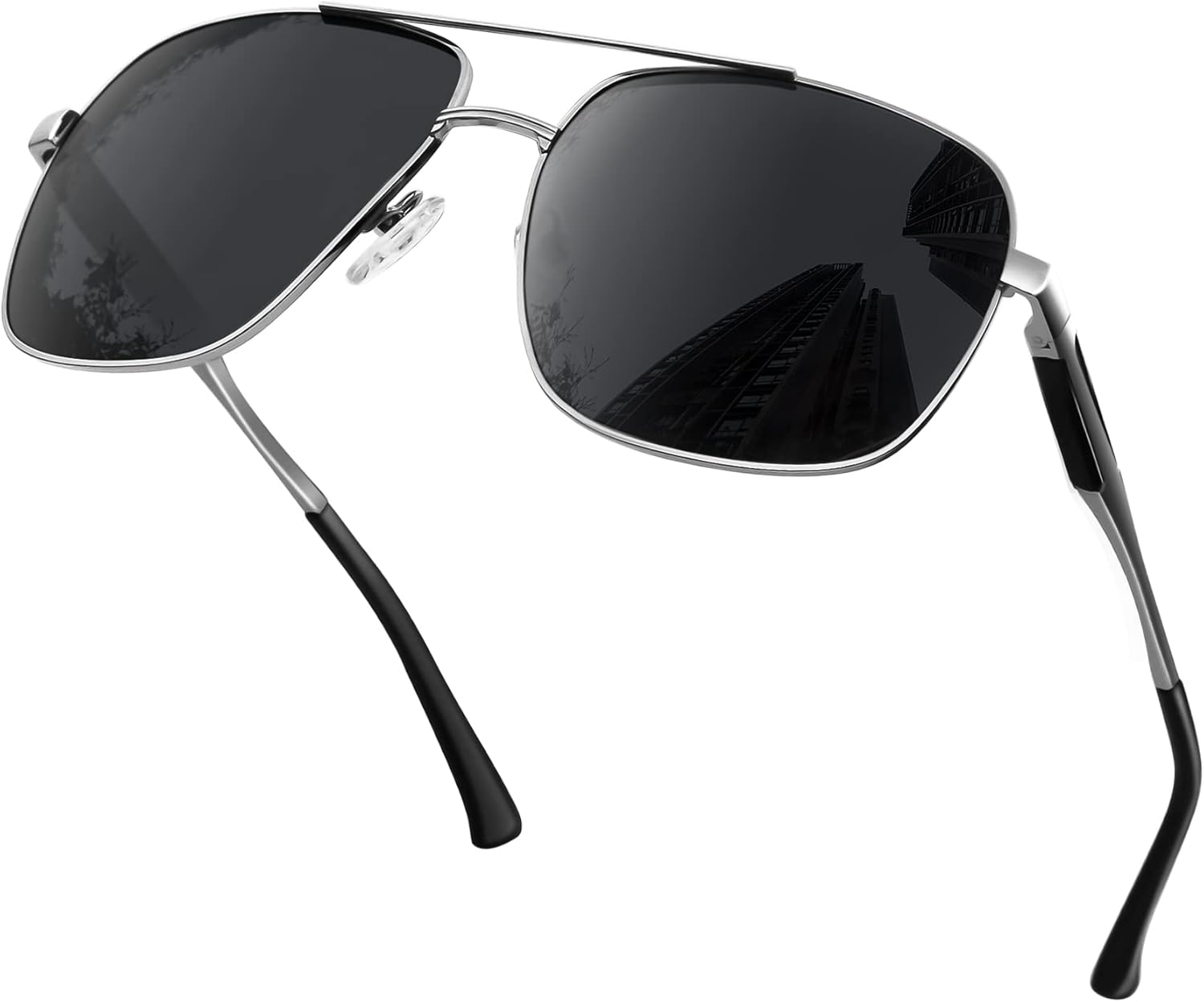 KANASTAL Military Style Sunglasses Men Women Metal Aviation Sun Glasses Polarized UV400 Oversized Shades Holloween Cosplay