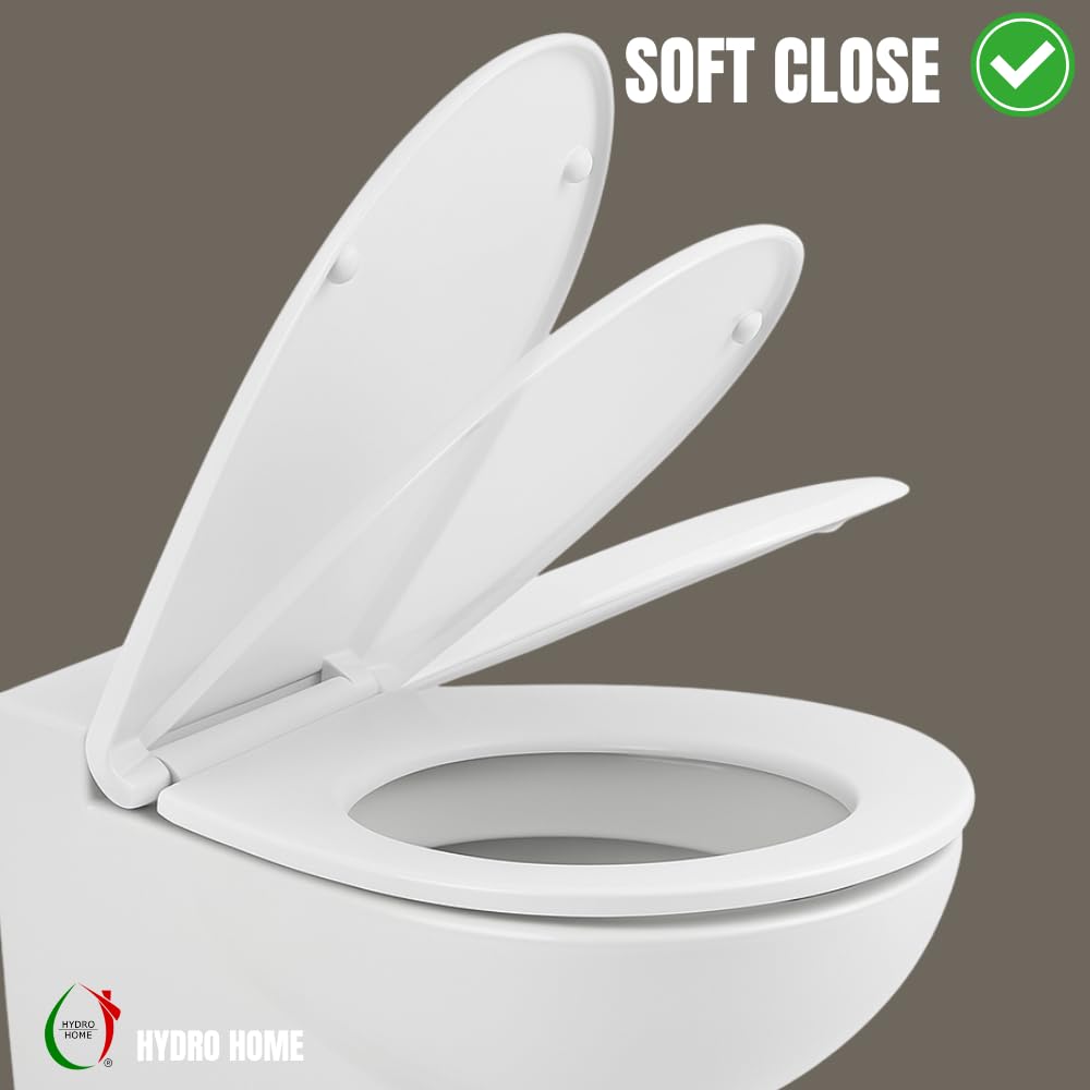 HYDRO HOME - Asiento de inodoro Nido Hatria termoendurecible blanco Soft Close
