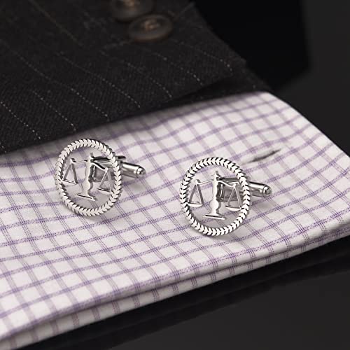 Abotoaduras y pinza de corbata para hombre miniatura 5