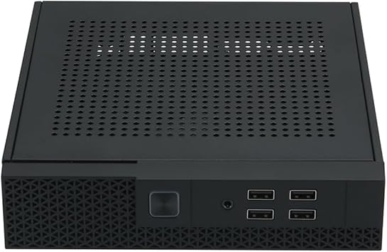 Mini ITX Computer Case HTPC Host Chassis USB2.0 ITX Enclosure Industrial Control Chassis for Office and Business Durable and Easy to Install