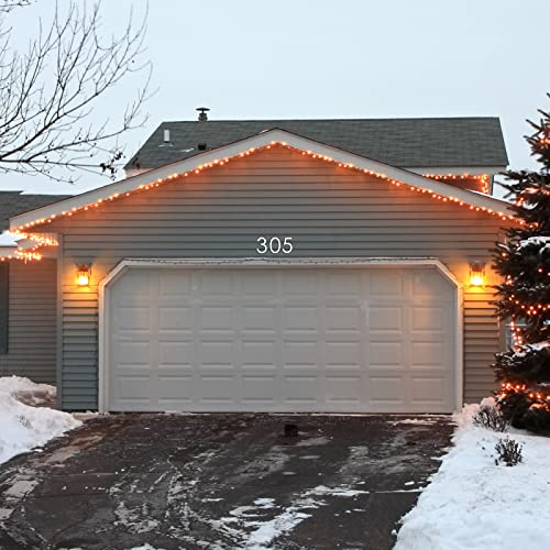 8 Inch Address Numbers For Houses ,Modern House Numbers For Outside Street Metal Silver Large House Numbers Door Numbers For House Numbers For Address On House Floating Flush Mount Aluminum Silver Number 4 #TOP5