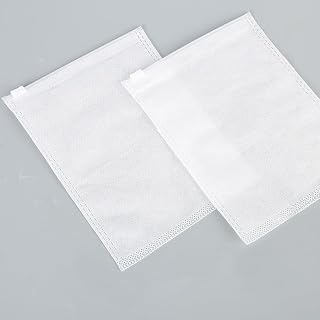 Empty Desiccant Bags 300 Pack Nonwoven Fabric Zip, 12 x 14.7 cm