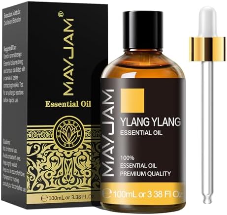 MAYJAM Olejków Eterycznych z Eukaliptus 100 ml, 100% Czysty Olejek Eteryczny, Terapeutyczny Olejek do Masażu Aromaterapii, Olejki Zapachowe do Nawilżacza Dyfuzora, Relaks, Sen, Ldealne Prezenty