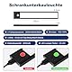 Befurglor Unterbauleuchte Küche LED Lampe mit Bewegungsmelder, 3 Farbmodi Dimmbar, 2000mAh USB Aufladbar Schrankbeleuchtung 26cm, LED Sensor Licht für Kleiderschrank, Küche, Treppe(2 Stück,Schwarz)