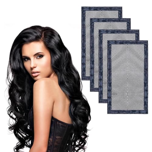 4Pcs Hair Stretchers for Natural Hair Lock Hair Stretcher Locking Hairnet Hair Stretchers 12.99x7.01inch Prevent Shrinkage Curl Helps Hair Maintain Length and Stretch without Heat