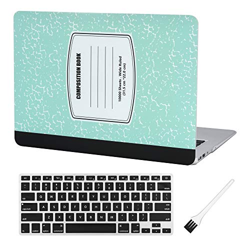 MacBook Air 13 inch Case A1369 A1466 Laptop Hard Case Matte Rubberized Hard Shell Case Cover (Old Version 2010-2017) & Silicon Keyboard Cover & Dust Brush-Turquoise Notebook MacBook Air 13 inch Case A1369 A1466 Laptop Hard Case Matte Rubberized Hard Shell Case Cover (Old Version 2010-2017) & Silicon Keyboard Cover & Dust Brush-Turquoise Notebook