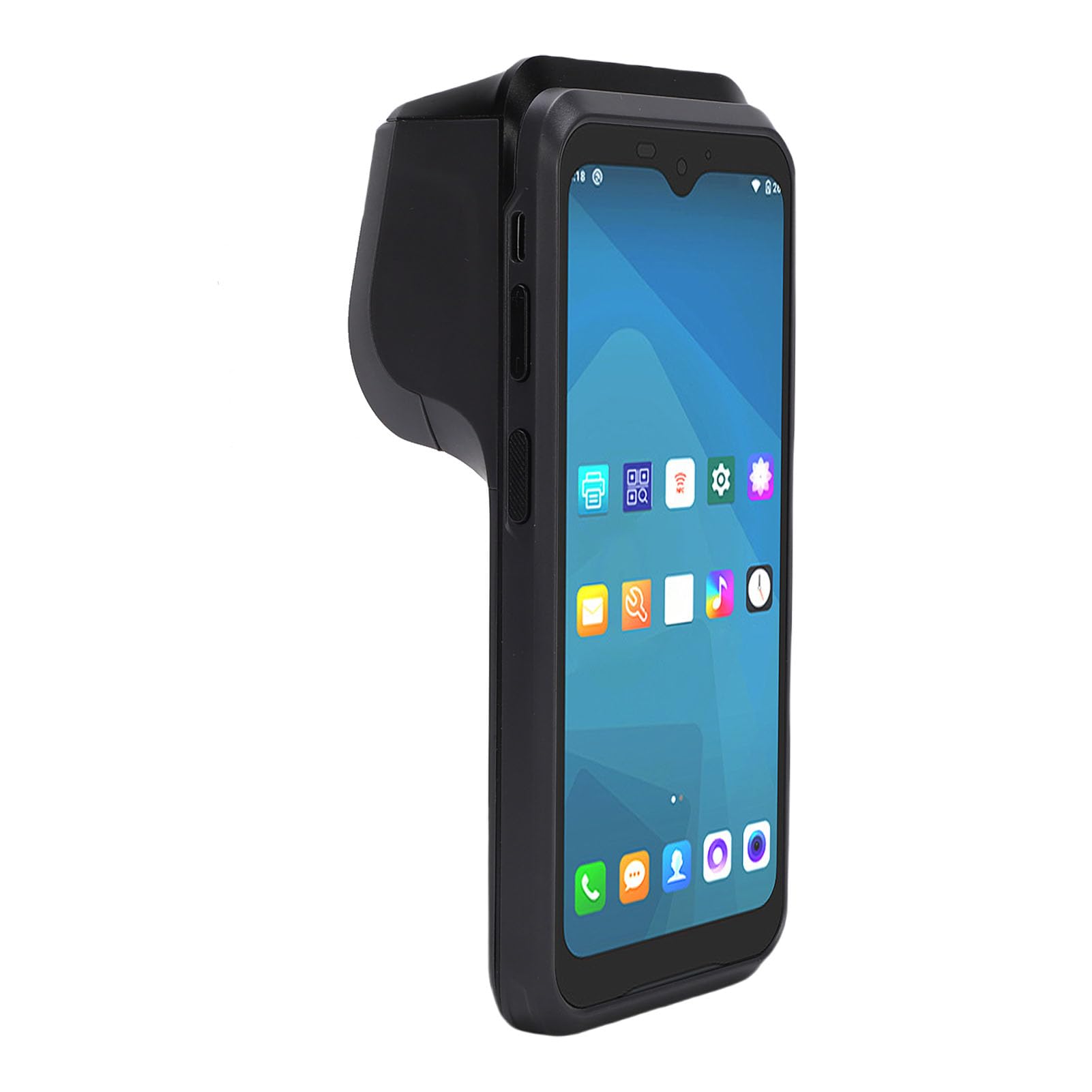 Imprimante Thermique Portative, Terminal de Point de Vente Haute Vitesse avec NFC pour la Gestion des Ventes Mobiles, écran Tactile 6,2 Pouces, Imprimante 58 Mm pour Les Propriétaires de