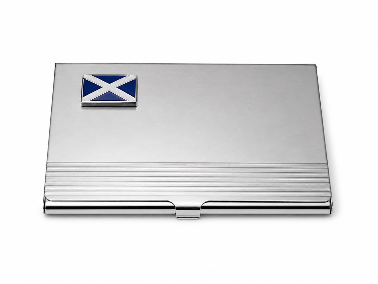 Scottish Flag Business Card Holder – Onyx Art BC01 Premium Scotland Saltire