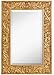 Hamilton Hills Large Gold Antique Inlay Baroque Styled Framed Mirror | Aged...