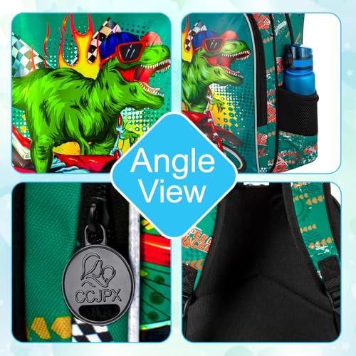 Image of UFNDC 3PCS Boys Backpack,16 inchKids Dinosaur Bookbag with Lunch Box, School Bag for Elementary Toddler