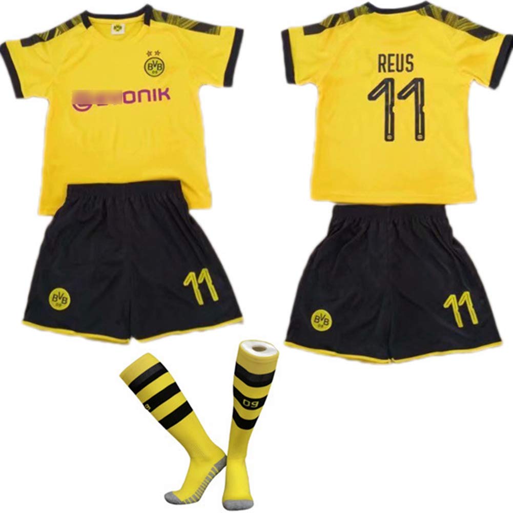 # 11 Marco Reus Football T-Shirt Men's And Women's Fans Jersey Short Sleeve Elastic Breathable Training Suit,S115~125CM