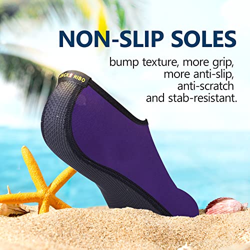 Image of JACKSHIBO Water Shoes for Women Men Quick-Dry Swim Shoes Beach Water Socks | Aqua, Swimming, Yoga, Surf, River, Lake, Kayak, Pool Socks, Cruise Essentials, Sport, Adult, Unisex, Cute, Barefoot, Vacation