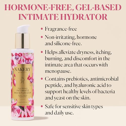 Image of Nakery Intimate Feminine Moisturizer, Vaginal Moisturizer for Dryness, Hyaluronic Acid Intimate Cream, Anti Itch Soothing Hydration, pH Balanced, Safe for Sensitive Skin