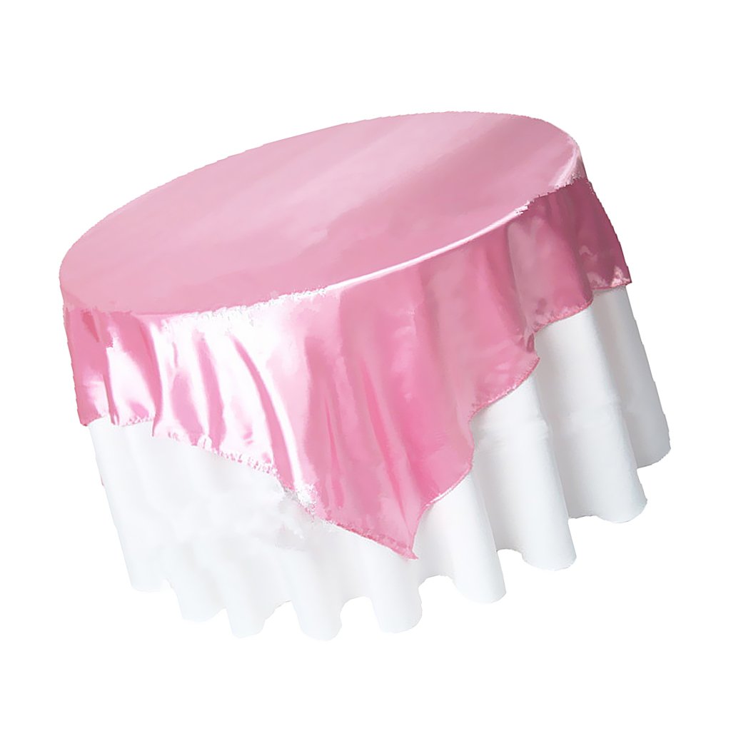 BNF®57'' Tablecloth Table Cover Square Satin Banquet Wedding Party Decor-Pink|Home & Garden | Kitchen, Dining & Bar | Linens & Textiles |0-image-7