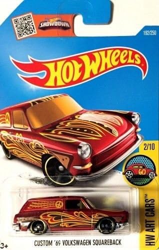 Hot Wheels 2016 - Custom '69 Volkswagen Squareback Burgandy color rare 192/250
