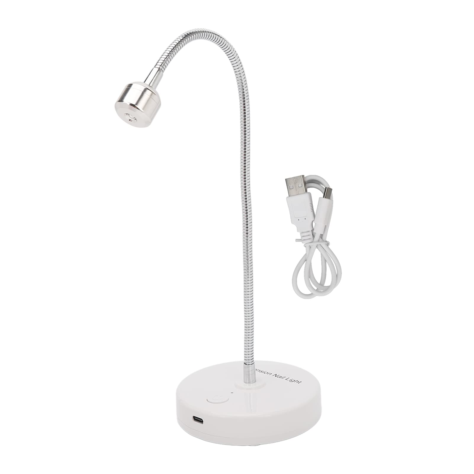 Lampada per Unghie Flessibile con Batteria, Tipo C Ricarica 3W LED Asciugatrice per Unghie, Mini Lampada per Unghie Portatile per Fai Te Domestico