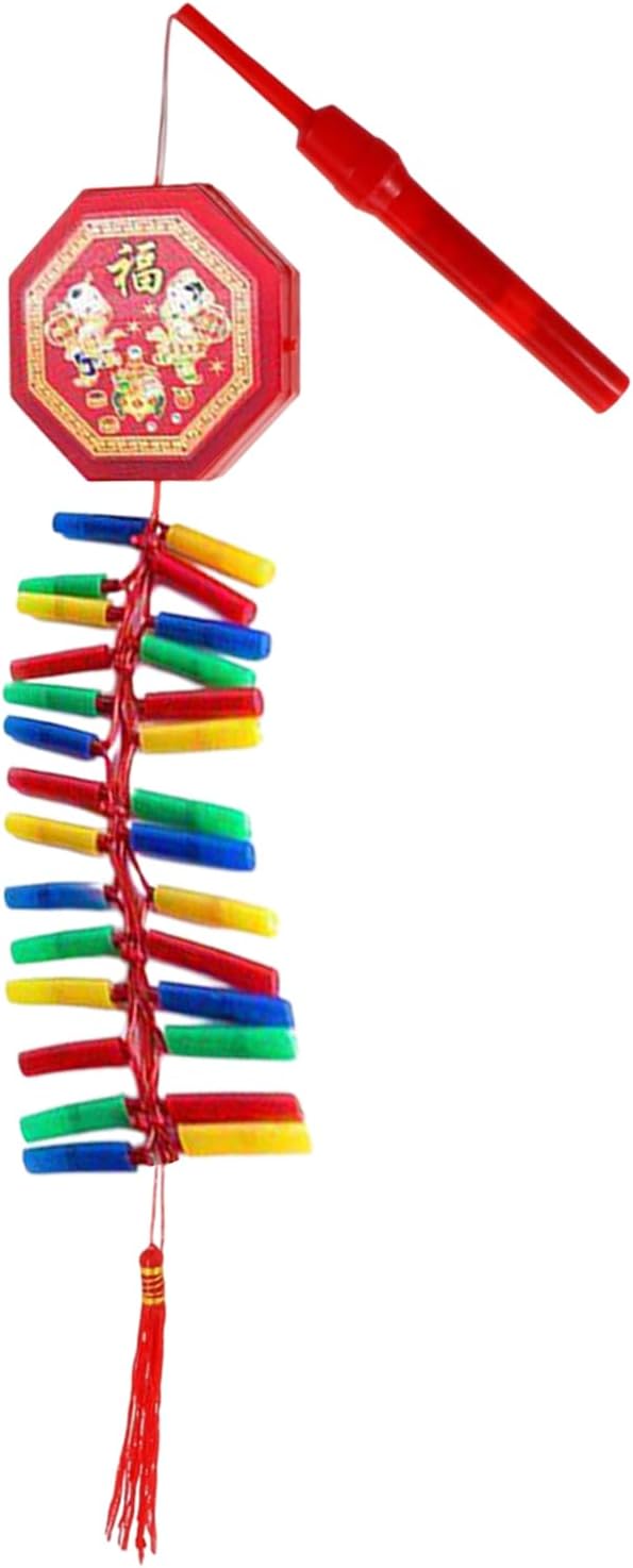 Chinese New Year Firecracker | Handheld Electronic Firework with Sound Firecracker Decorations - Traditional Chinese New Year Decorations for Home Door Holiday
