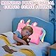 BOUFEIDA Kinderkissen, Schlummerkids Kissen, 46 x 26 x 7cm Kinderkopfkissen, Komfortkissen Kinder, Ergonomisches Kissen Kinder, Atmungsaktiv und Hautfreundlich, Einhorn