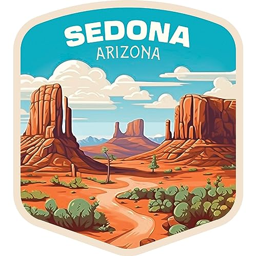 Imán decorativo plano souvenir Sedona Arizona 4 pulgadas