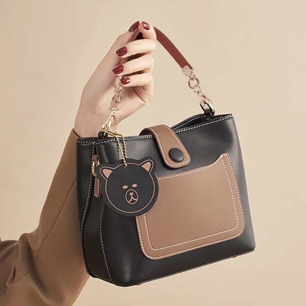 PH PandaHall Tracolla per Borsa Intrecciata da 44.7 cm, Maniglia Superiore di Ricambio per Borsa in Pelle PU con Cinturino Corto Rosa con Hardware Dorato per Borsa A Tracolla Borsa all'Uncinetto
