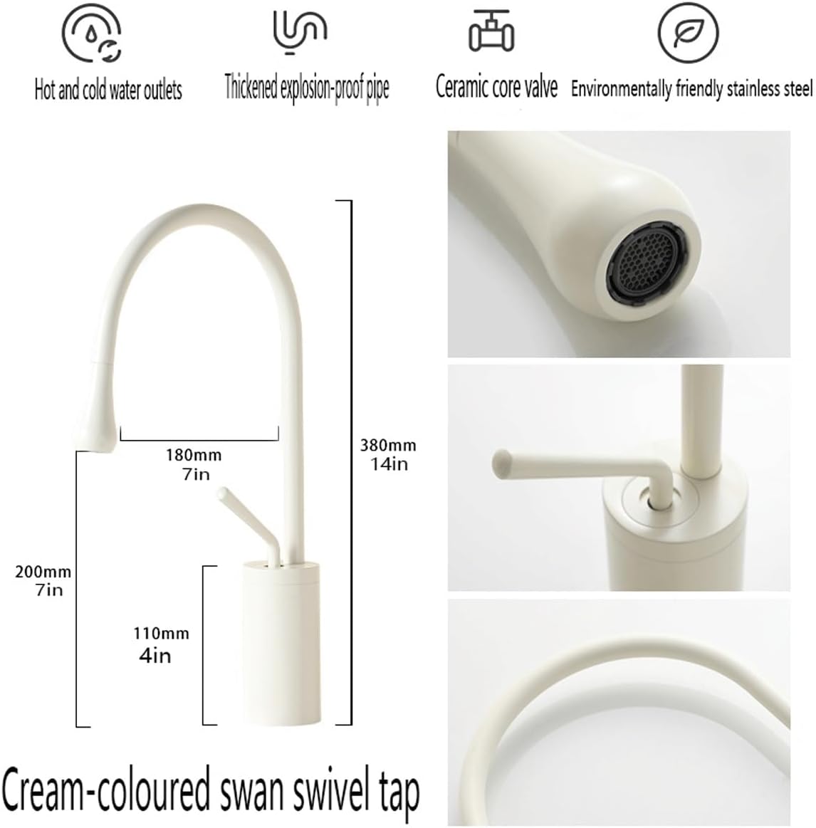 クリーム色の丸型ステンレスシンク、ミニシングル洗面器、家庭用食器洗いシンク、野菜洗い洗面器、オープンキッチンアイランドバーカウンター