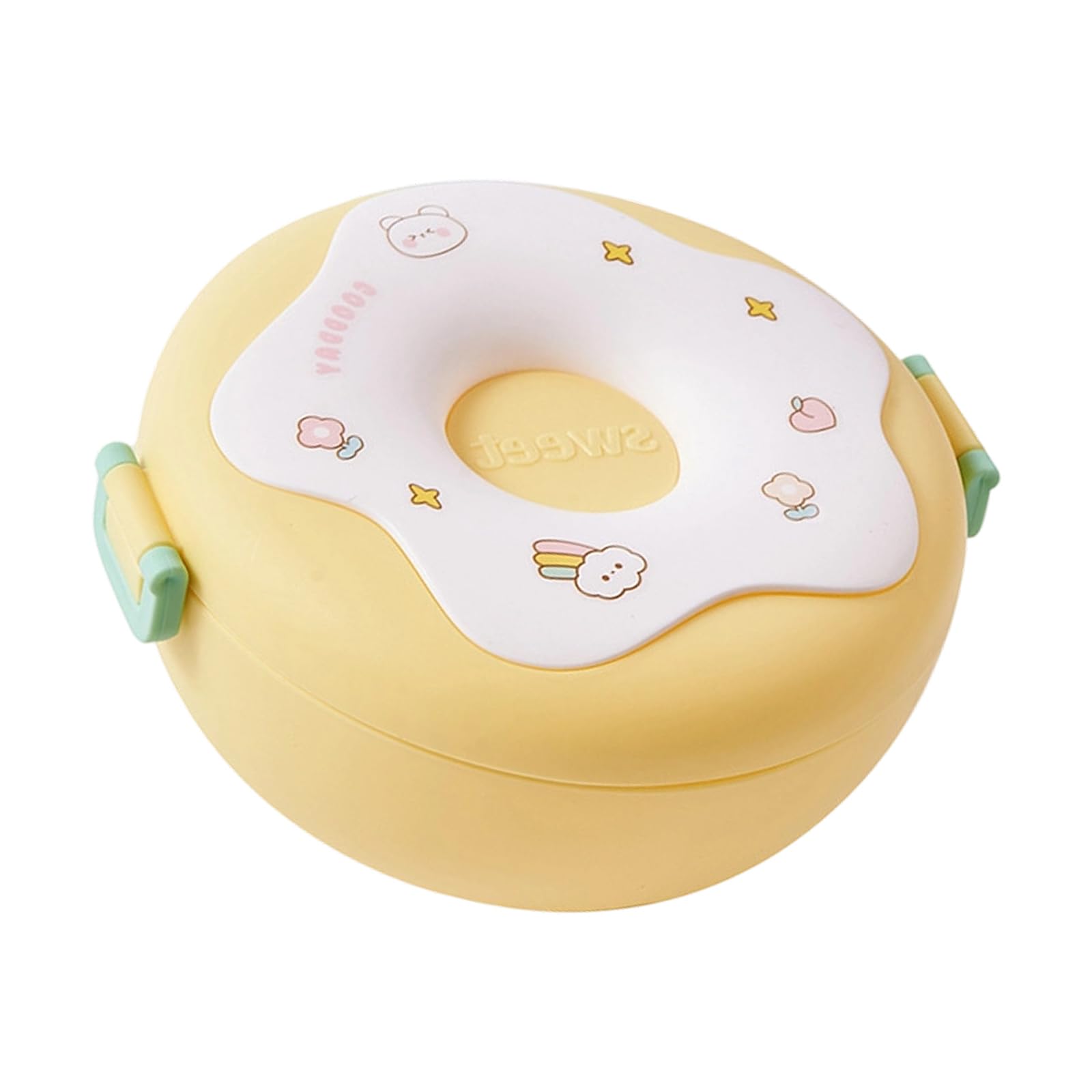 jiingekk Camping Picnics Food Container Compacts Portable Lunch Box Fruits Snacks Storage for Students and Worker Cartoon Lunch