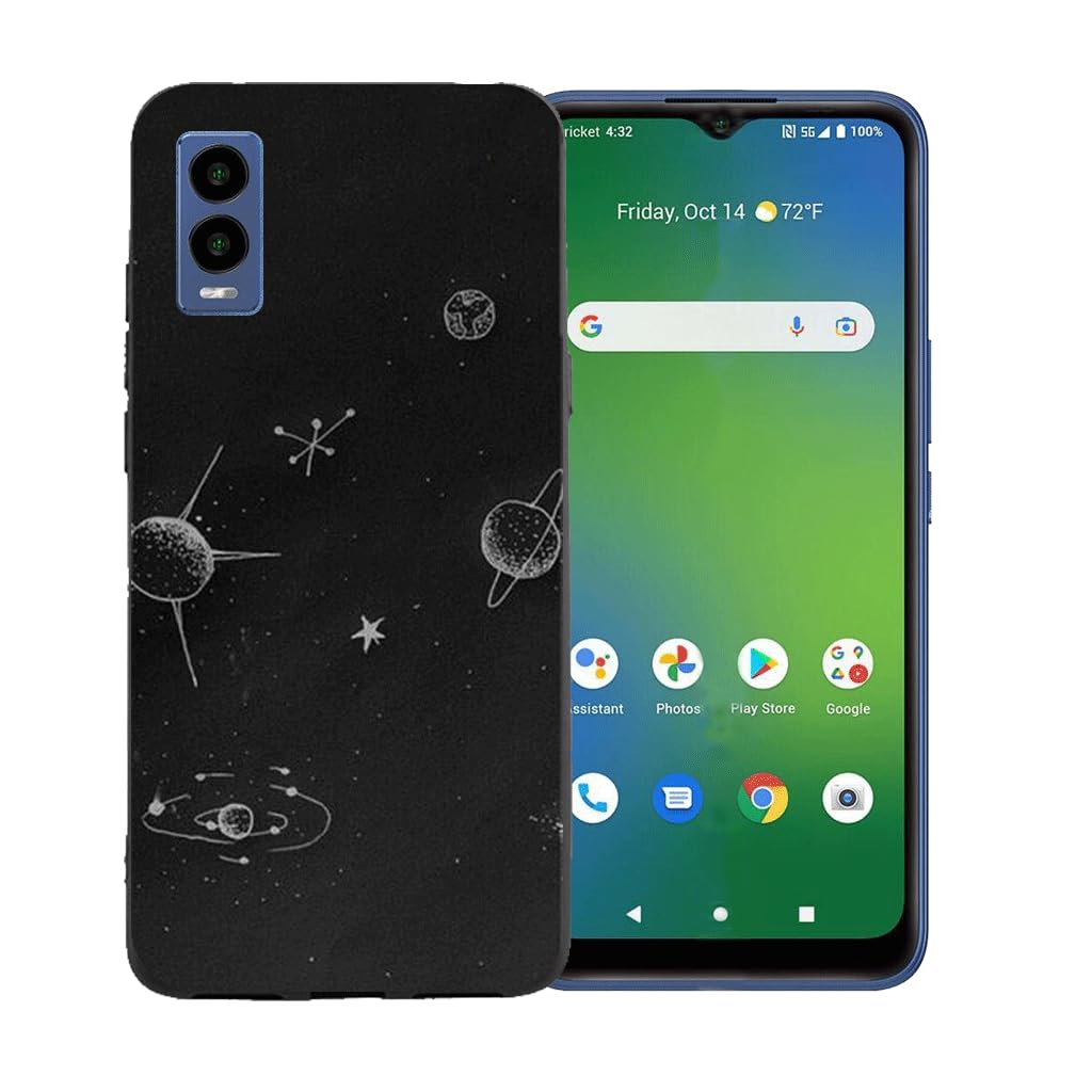 SZ TPU Cover for Cricket Icon 6, Flexible Silicone Slim fit Soft Shell Cute Back Case Bumper Rubber Protective Case for Cricket Icon 6 (6,0