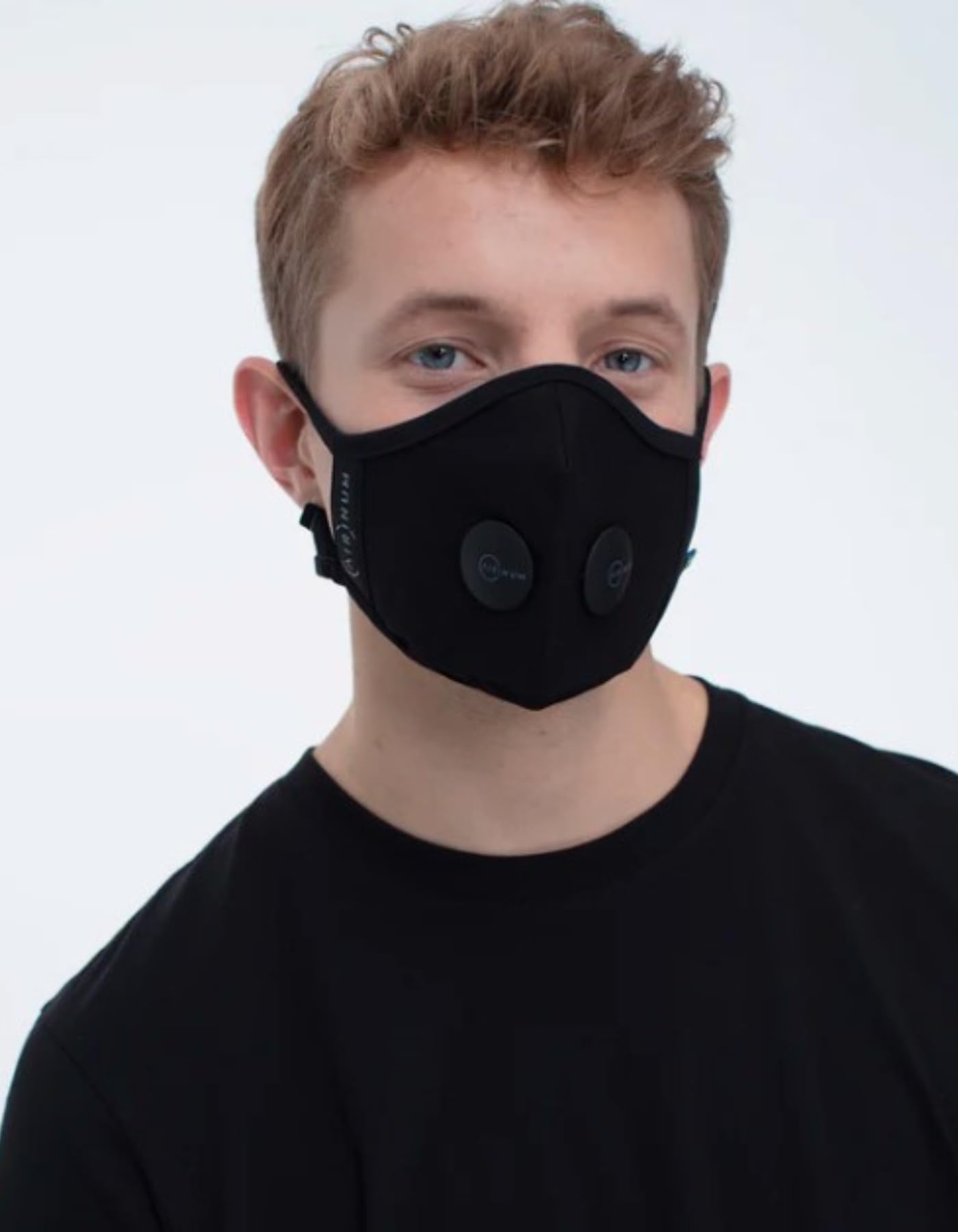 Airinum Urban Air Mask 2.0 , Masque anti-pollution, Masque de Protection Respiratoire Réutilisable et Ajustable Contre la Pollution Atmosphérique, les Allergènes et les Bactéries - Onyx Black L