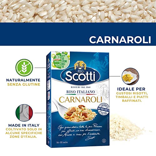 Image of Riso Scotti Carnaroli Italian Superfine Rice for Risotto • Vacuum Packed • Product of Italy, 35.2 oz ℮ 2.2 lb ℮ 1 kg