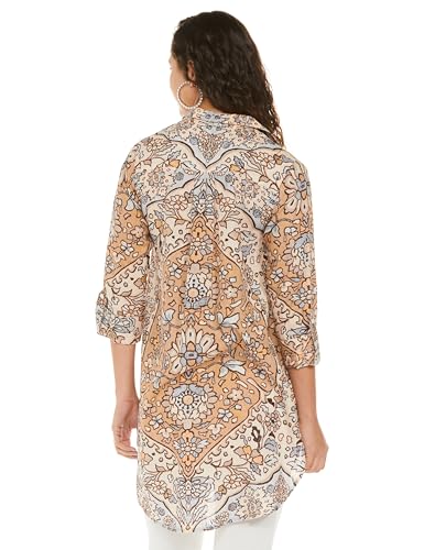 Image of BIBA Women Rayon Straight Fit Floral Printed Kurti