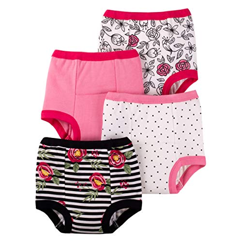 Lamaze Organic Baby Baby Girls' Reusable and Washable Toddler Potty Training Pants, Cotton Cloth, Pink, 4T