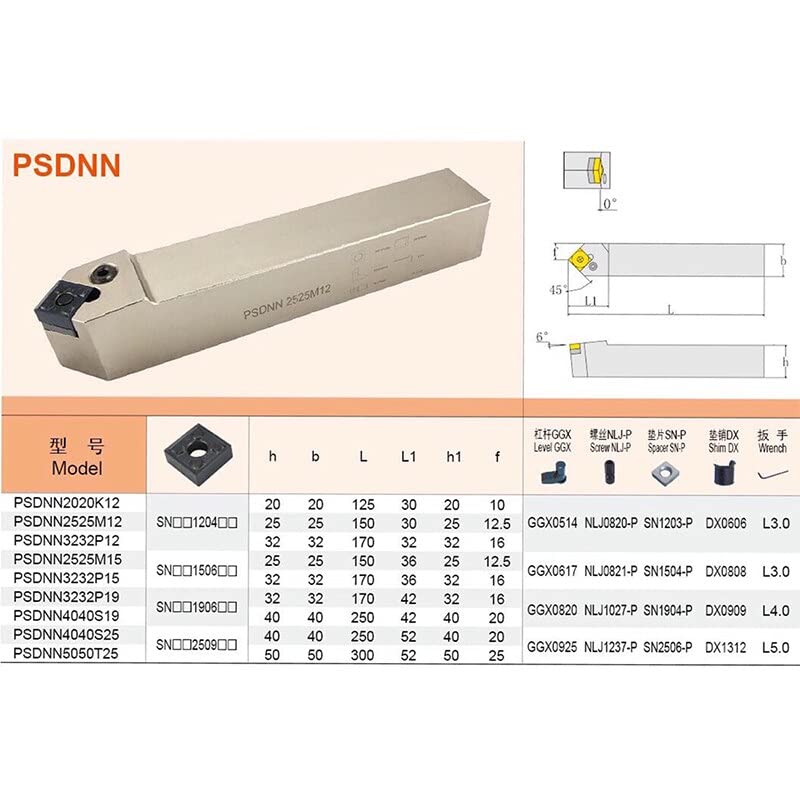 Portaherramientas para torno PSDNN2020K12 de alta calidad miniatura 6