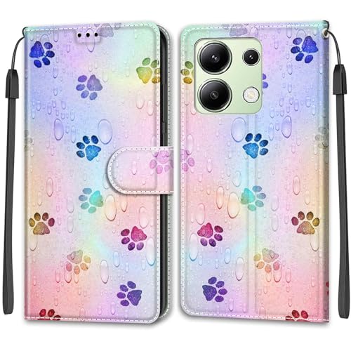 Cover per Xiaomi Redmi Note 13 4G Non per 5G con Slot per Schede Funzione Stand Flip Portafoglio Custodia Compatibile Note 13 4G Non per 4G