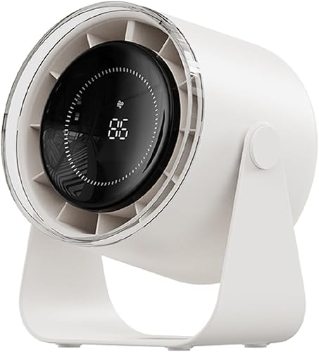 Ventilador de escritorio pequeño, circulador de aire de escritorio ultra silencioso de 28 dB con inclinación ajustable de 115, 100 velocidades,