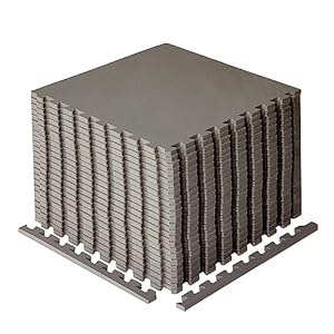 BIGGAMATS Gym Flooring Mat, EVA Foam Exercise Mats, Interlocking Non-Slip Sport Mats, Home Workout, Kids Playmat, Pet Mats and Protective Swimming Pool, Hot Tub Outdoor Underlay Matting 50cm x 50cm