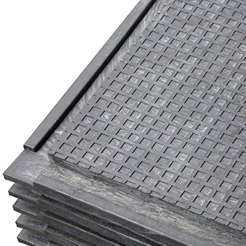 Agrarzone stalmat & boxmat 115 x 81 x 2,4 cm | Paardenmat paddock mat voor stal & box | Antislip rubber mat met kliksysteem | Beschermingsmat vloermat voor paardenbox stal manege - Afbeelding 4